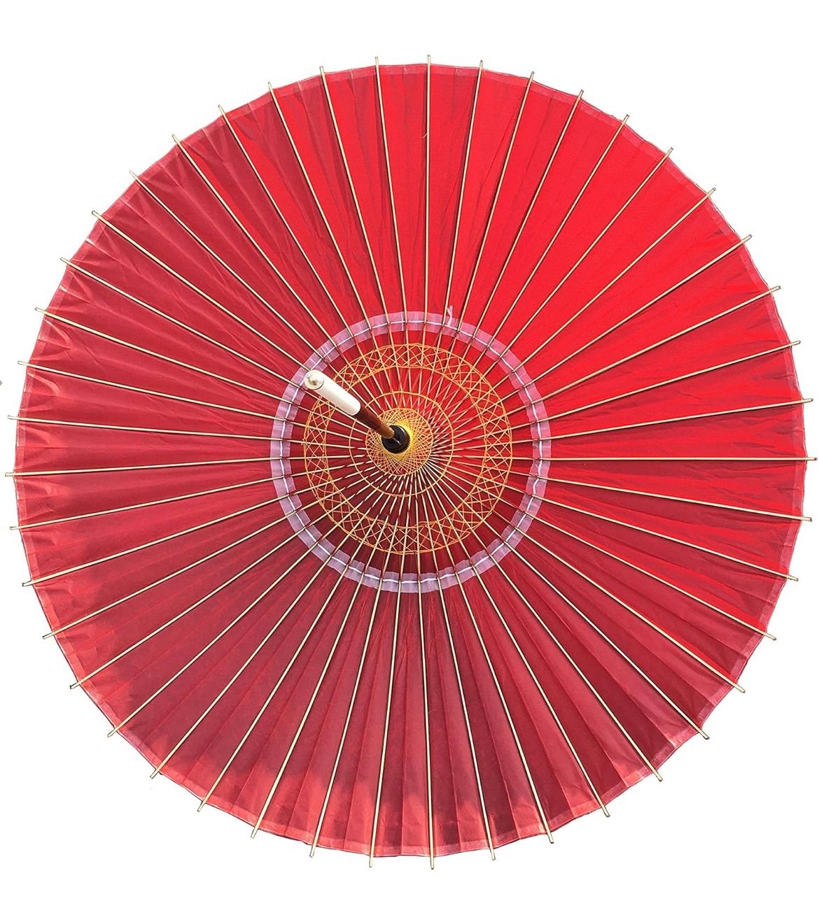 山本竹細工屋 YAMAMOTOTAKIZAYIKUYA 和傘 番傘 蛇の目傘 雨傘 防水加工 赤色