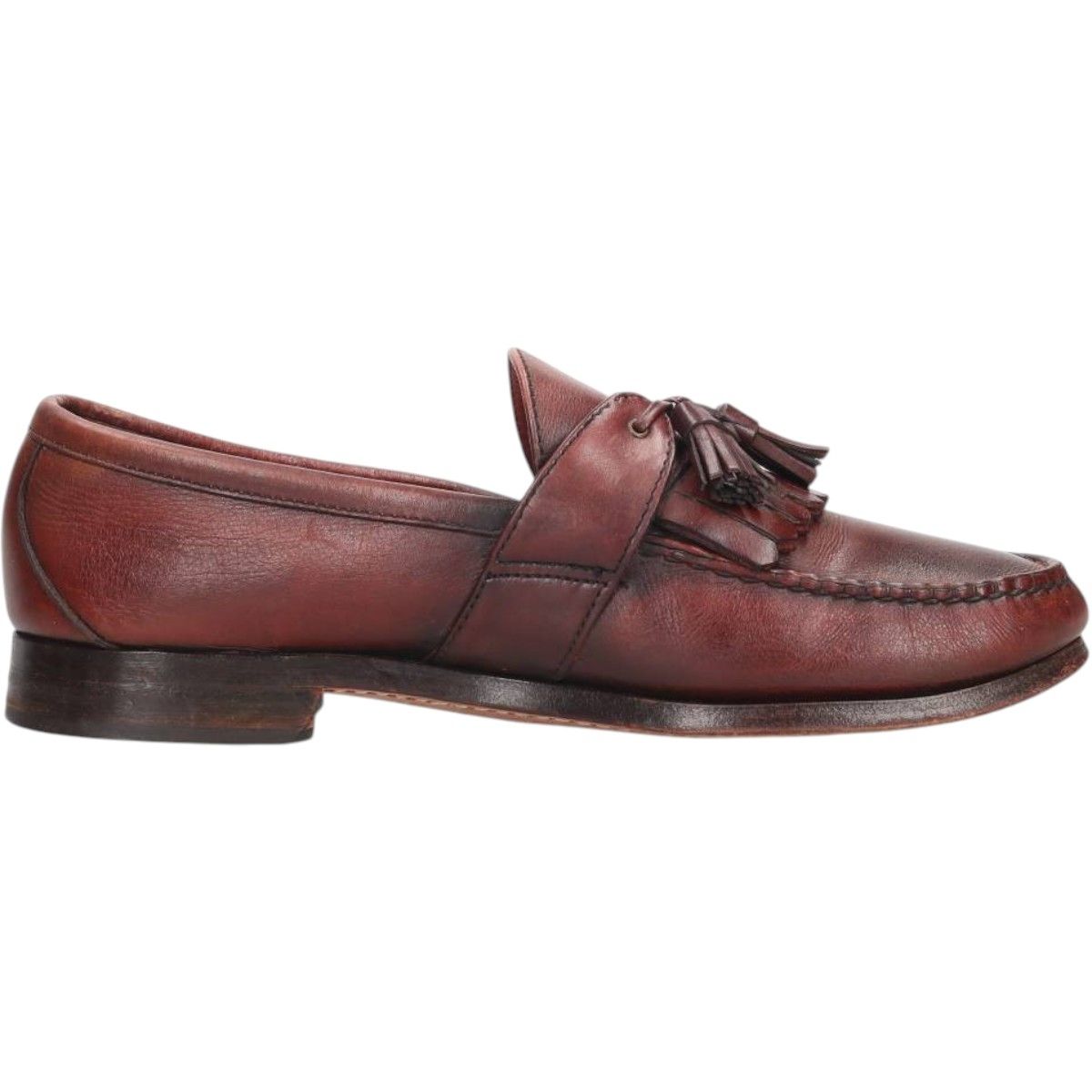 キルト タッセルローファー