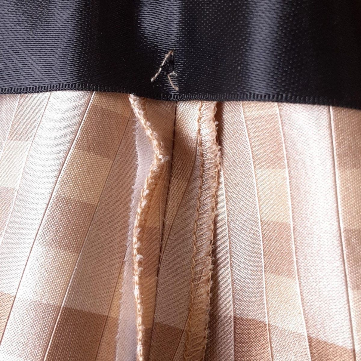 ジルサンダー スカート サイズ34 XS レディース - JDZ136L ベージュ×ダークブラウン×グレーベージュ ひざ丈 シルク チェック柄 GULLKHAN_COM