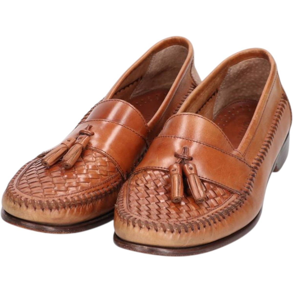 古着 ジーエイチバス G.H.Bass BASS 編み込み タッセルローファー 10M メンズ28.0cm相当 saa015148