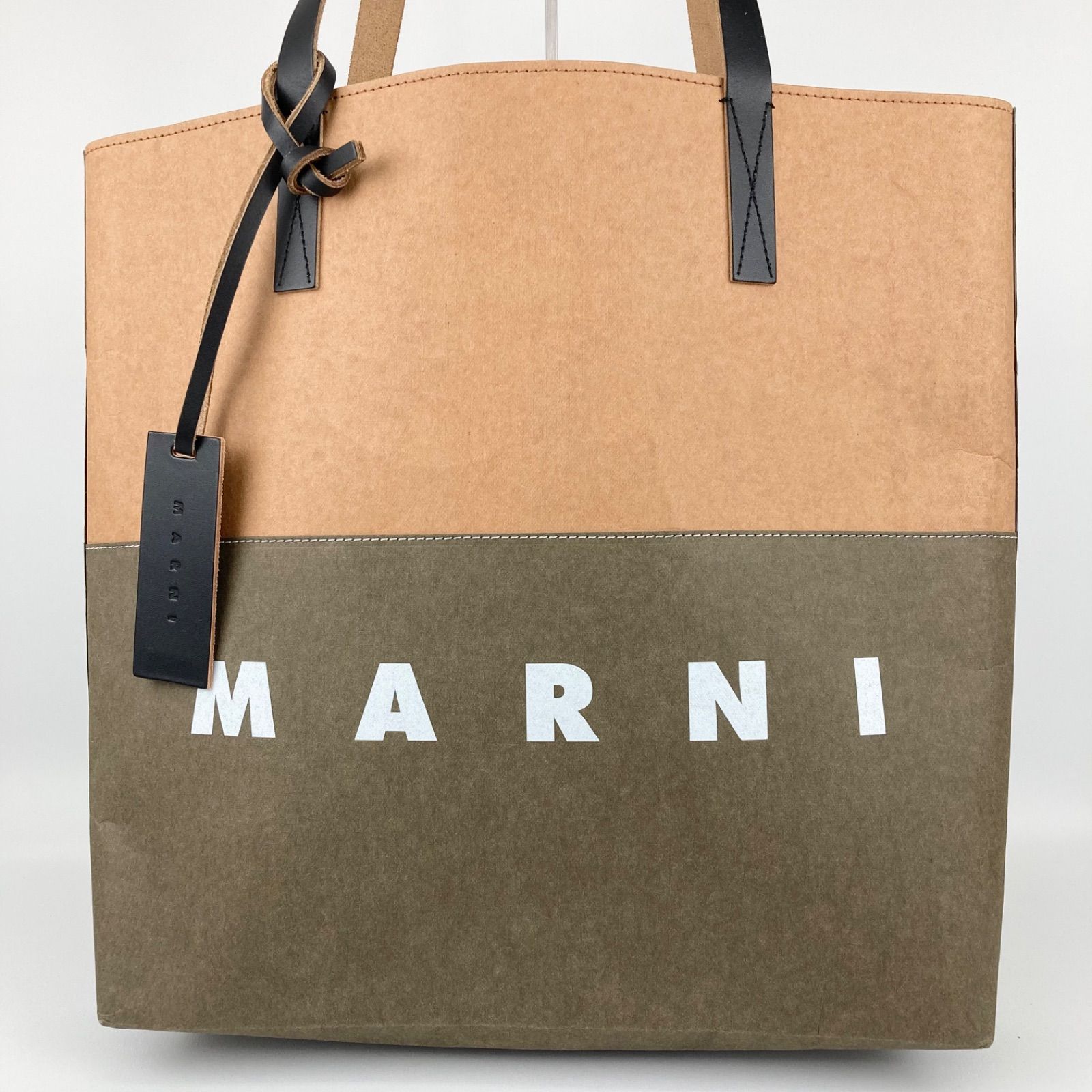 MARNI マルニ ペーパーショッピングトート トートバッグ バイカラー 