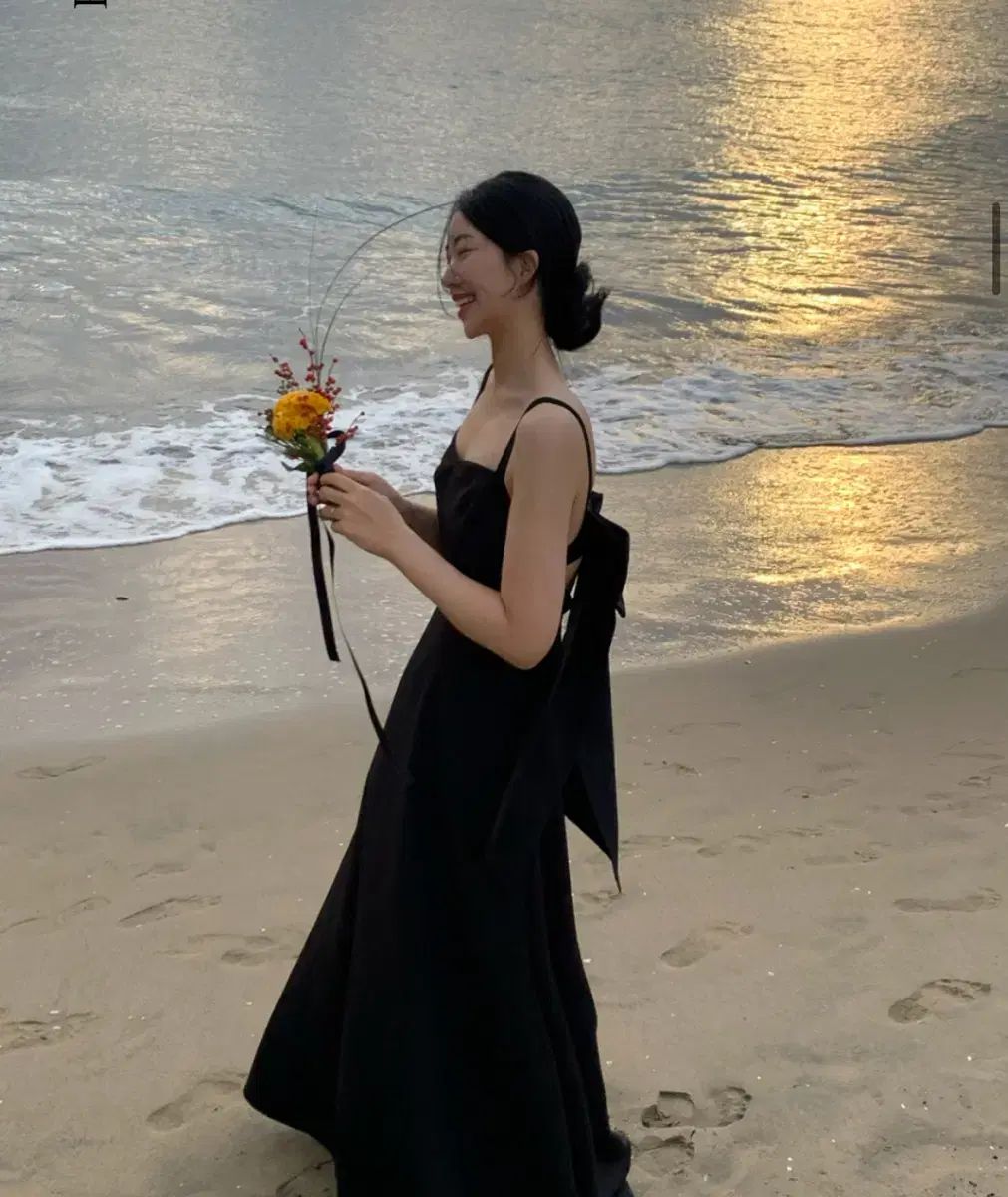 フローニュ ブラック マリ ドレス L