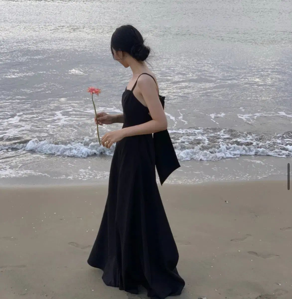 フローニュ ブラック マリ ドレス L