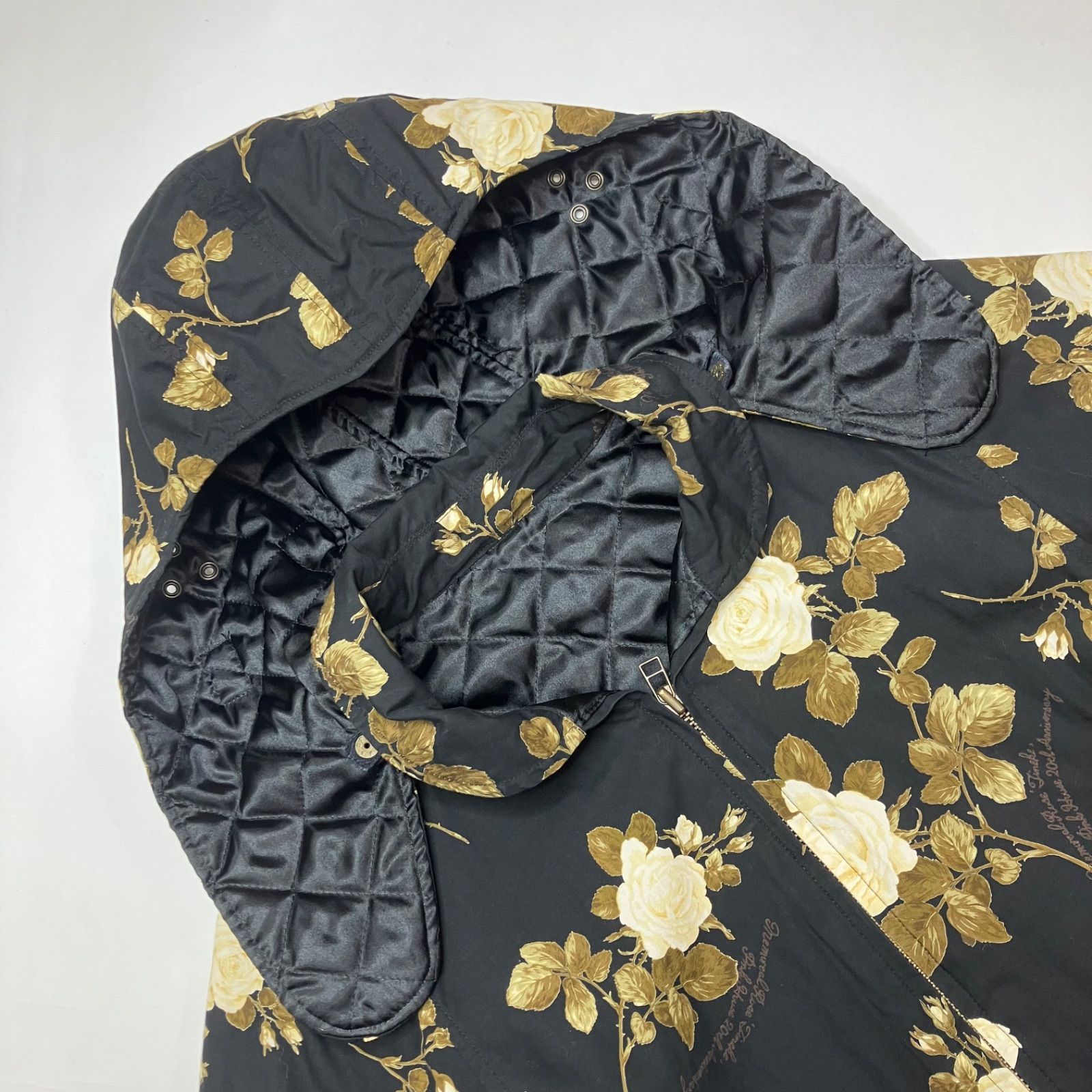 ホワイトローズ柄 ゼッケン使い