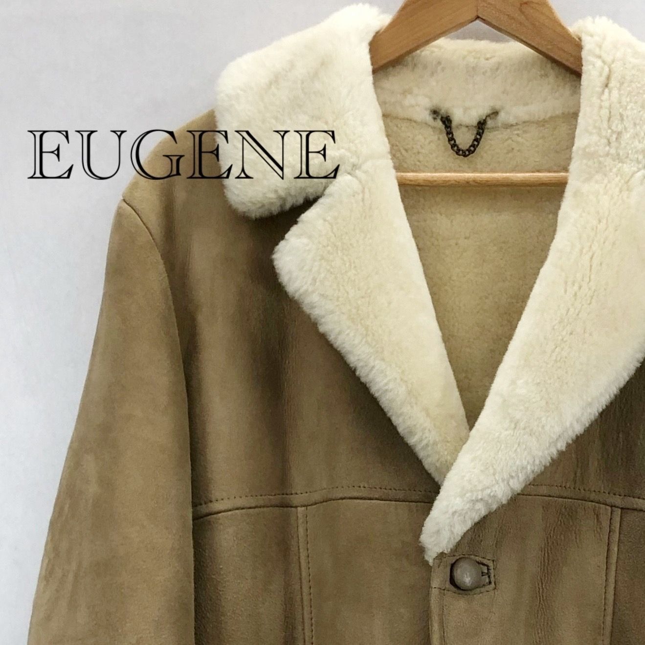 EUGENE Australia ユージーン スエード ジャケット ボア ショートコート ブラウン 16サイズ メンズ