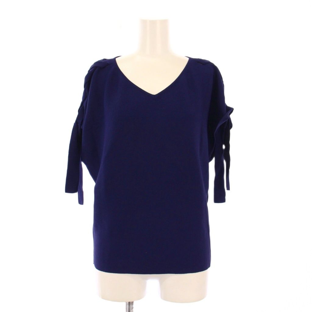 エポカ EPOCA ニット Vネック 半袖 フレンチスリーブ ストレッチ