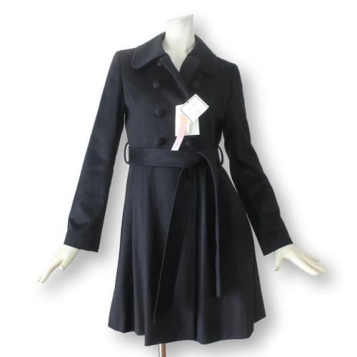 カシミヤコート efde エフデ ef-de（エフデ）カシミア100% ブラック