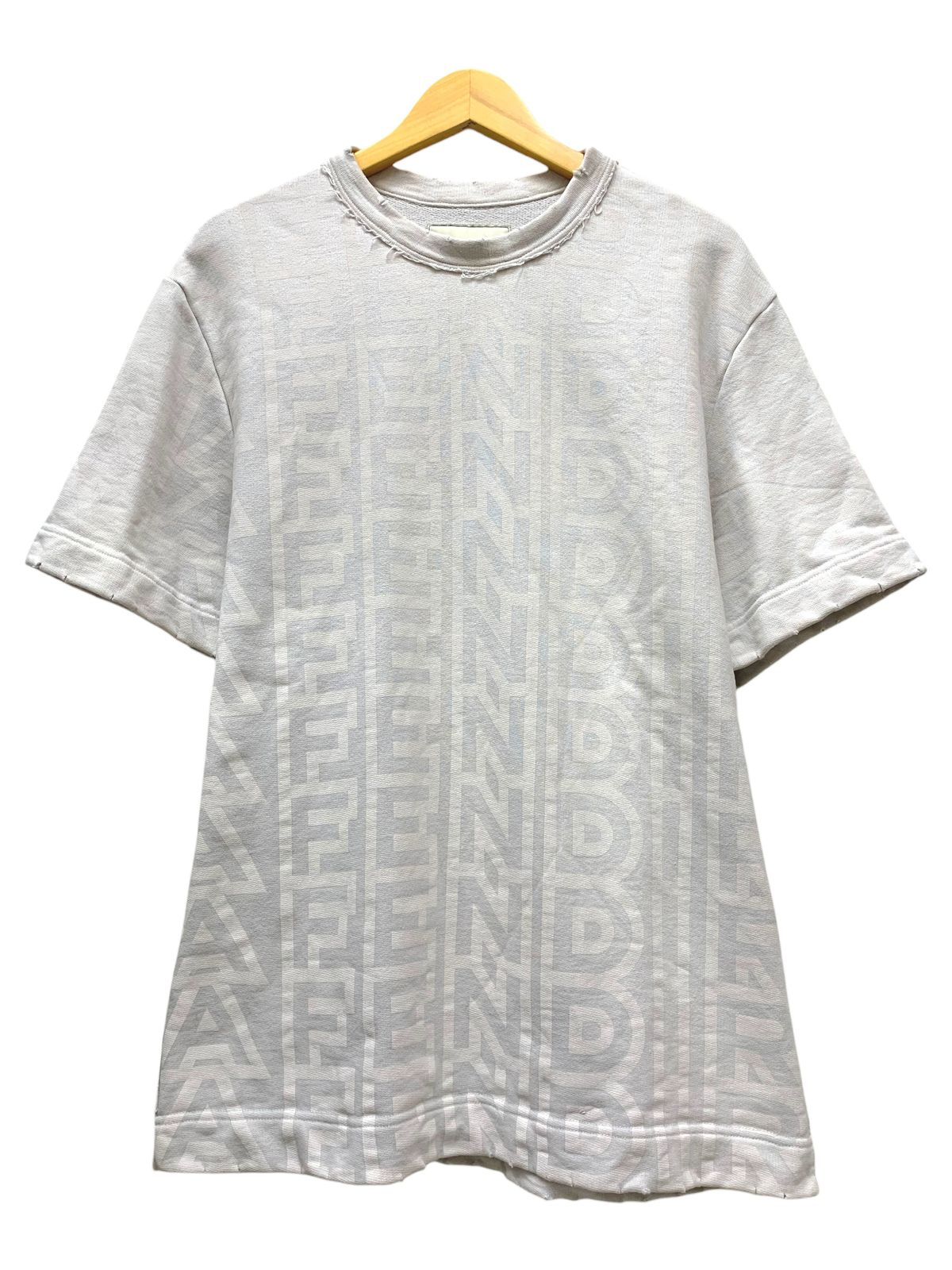 FENDI (フェンディ) ×MARC JACOBS Tシャツ ダメージ加工 FY1239 AOFL S 