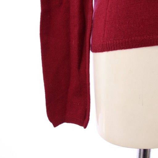  プラダ PRADA アンサンブルニット カーディガン 長袖 半袖 クルーネック 無地 ウール F ボルドー BB その他 トップス