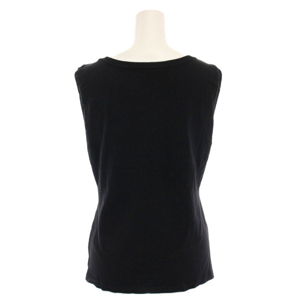  エポカ EPOCA アンサンブル レイヤード ケープ ニット プルオーバー ノースリーブ 40 黒 ブラック YM その他 トップス