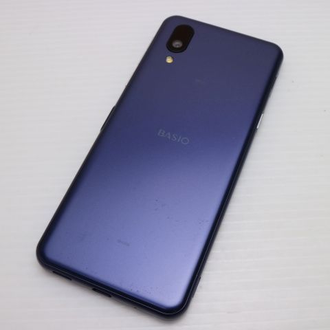 SHG09 BASIO active ネイビー AU スマホ KYOCERA 土日祝発送OK 03000