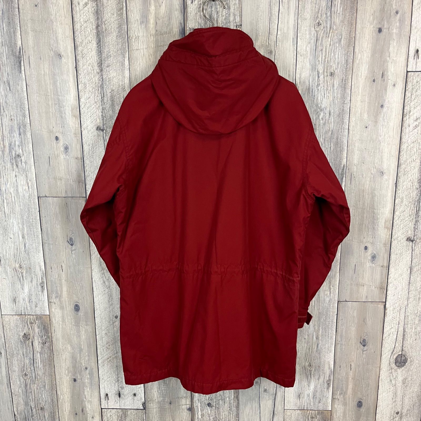 OLD Eddie Bauer 90s エディーバウアー フード取り外し 裏地チェック マウンテンパーカー レディース S サイズ