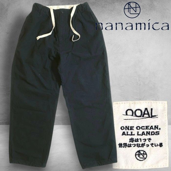 nanamica ナナミカ Cotton Wool Mariner Pants コットンボイルウェザー マリナー イージーパンツ S24FC005U 定価4.2万 ダークネイビー 068 50226k06