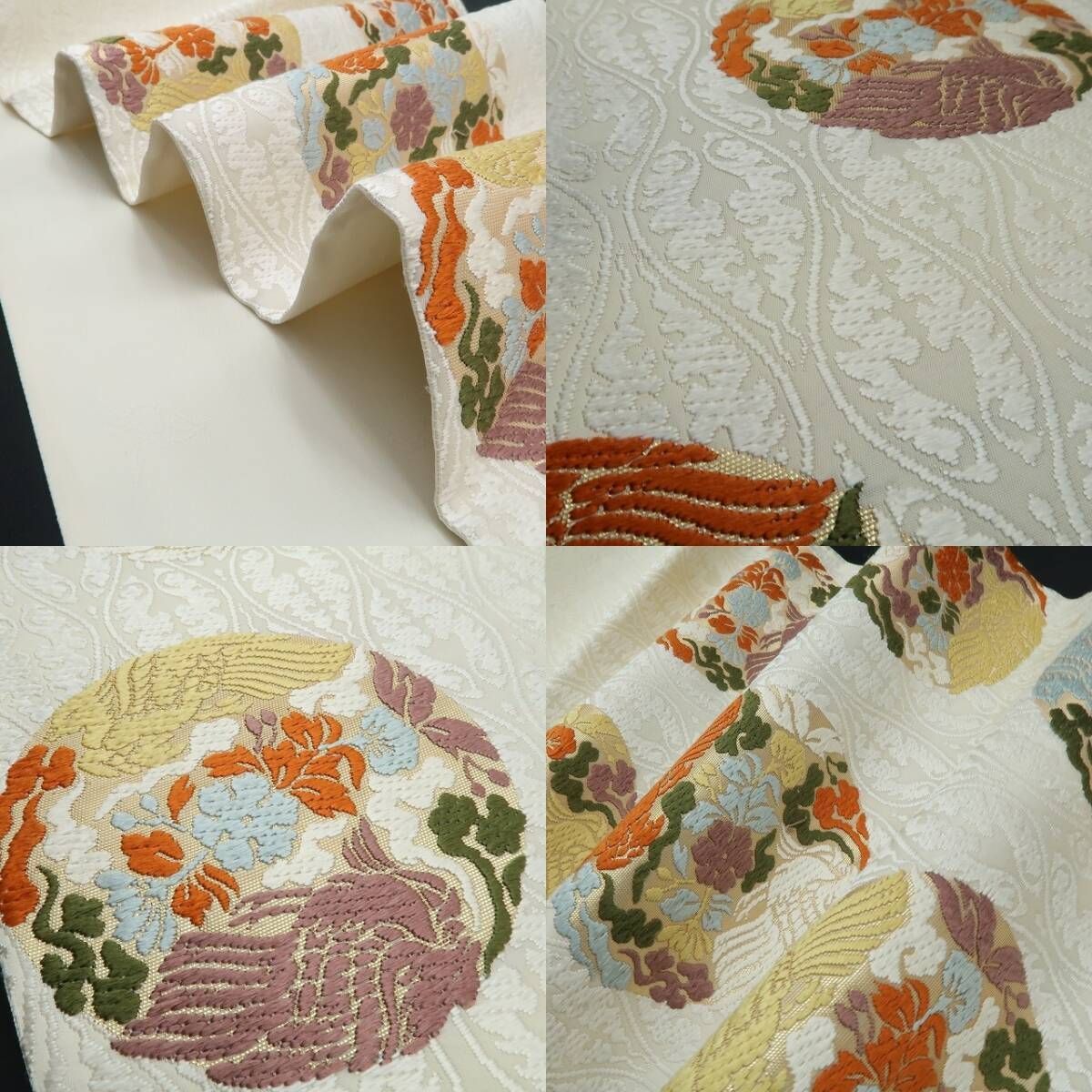  ❁tomihisa❁ 山口克彌監修 唐織 立涌有職丸文 着物 正絹 西陣織 世代を超えて受け継がれる唐織の技 袋帯 6750 袋帯 帯