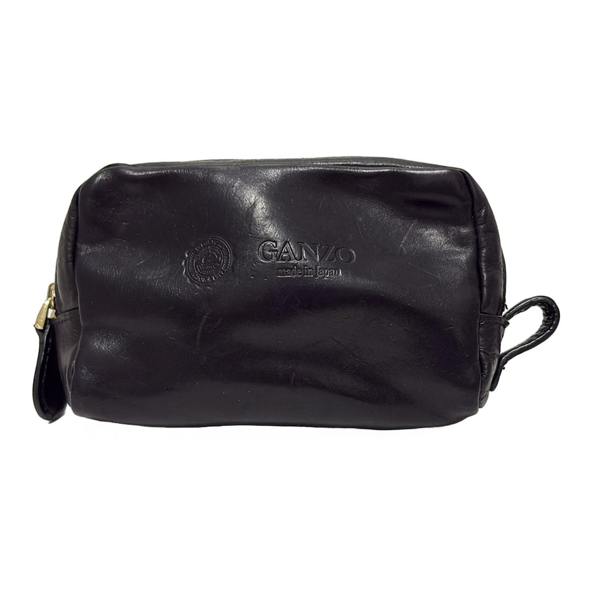 GANZO ガンゾ ポーチ - 黒 レザー