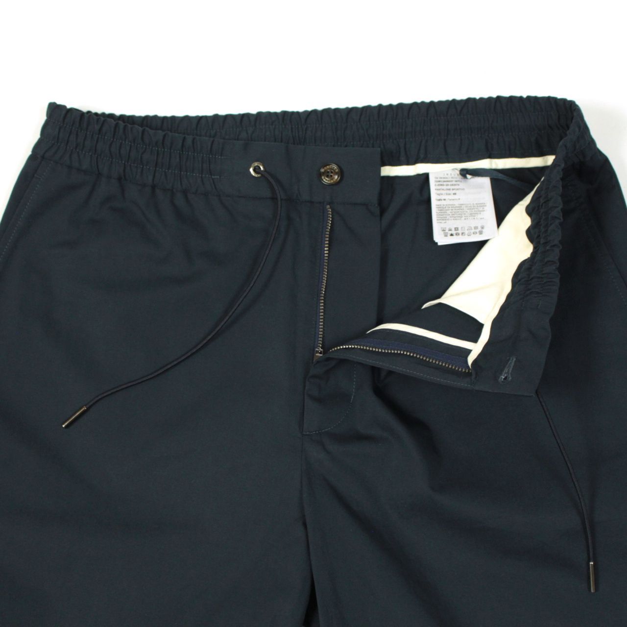  MONCLER ドローコード イージーパンツ コットン ネイビー ワイドパンツ イージーパンツ パンツ