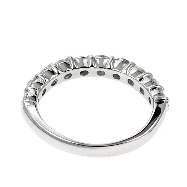Pt900 ダイヤモンド リング 1.00ct ハーフエタニティ