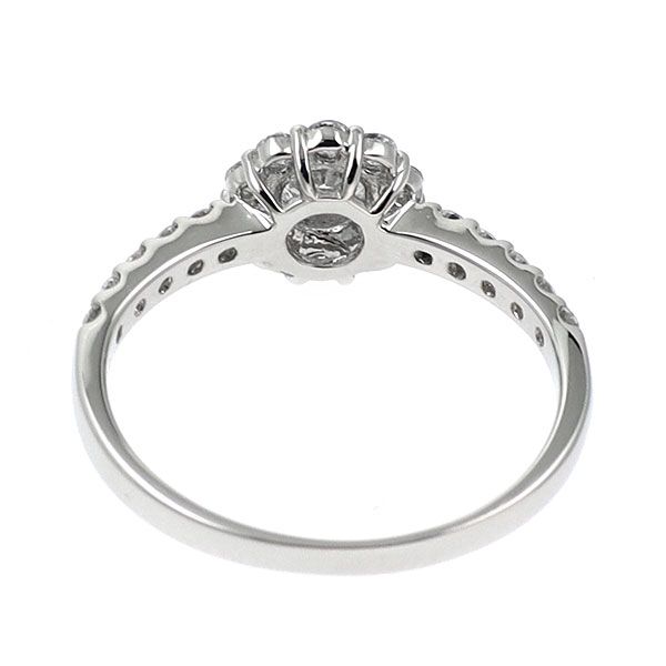 Pt900 ダイヤモンド リング 0.232ct D VS1 3EX D0.38ct