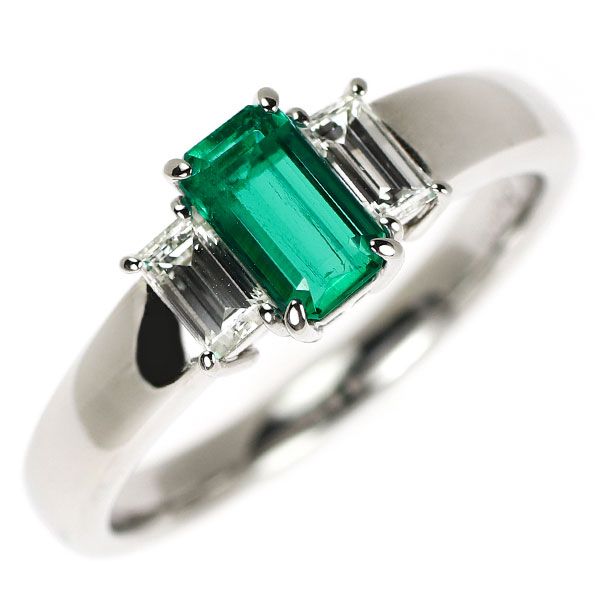 Pt900 エメラルド ダイヤモンド リング 0.69ct D0.40ct FORTGASGNV_COM_BR