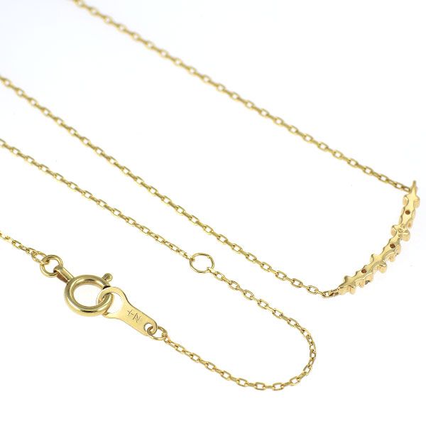 ノジェス K10YG ダイヤモンド ペンダントネックレス 0.02ct