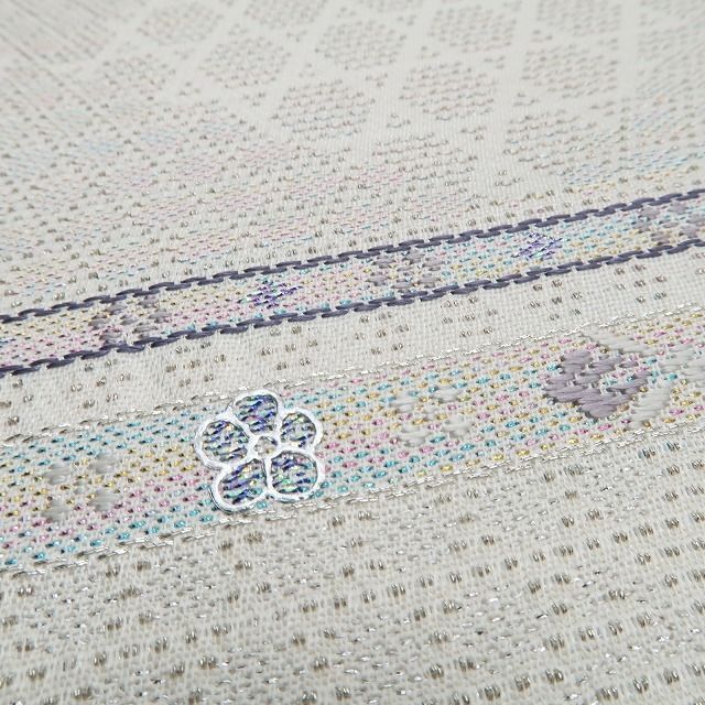 ❁tomihisa❁ 金華山織 着物 正絹 遠目に端正 近くで華やかな気品 袋帯 6748