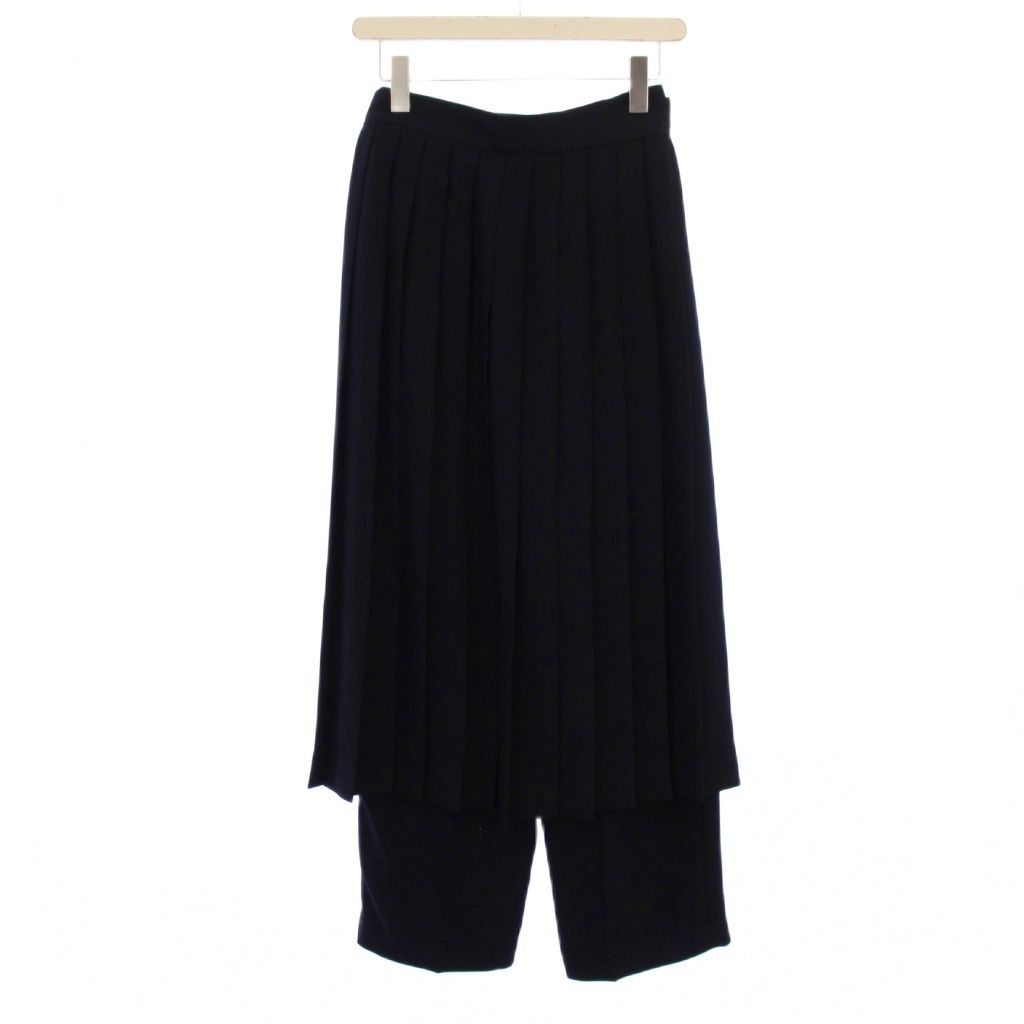 ロイスクレヨン Lois CRAYON 2点セット プリーツスカート ロング スラックスパンツ ジップフライ M 紺 BM