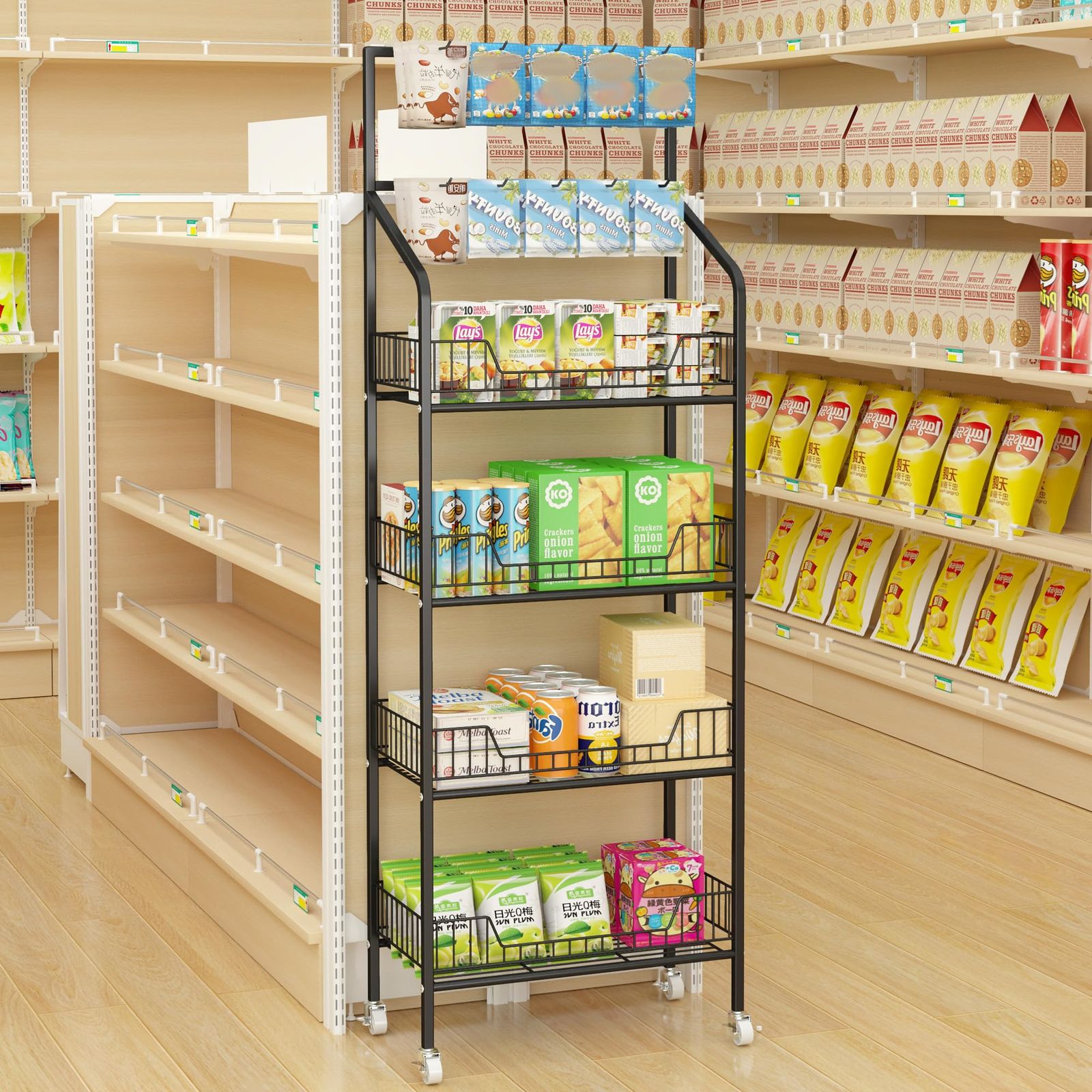 ヘビーデューティ ホイールとフック10個付き