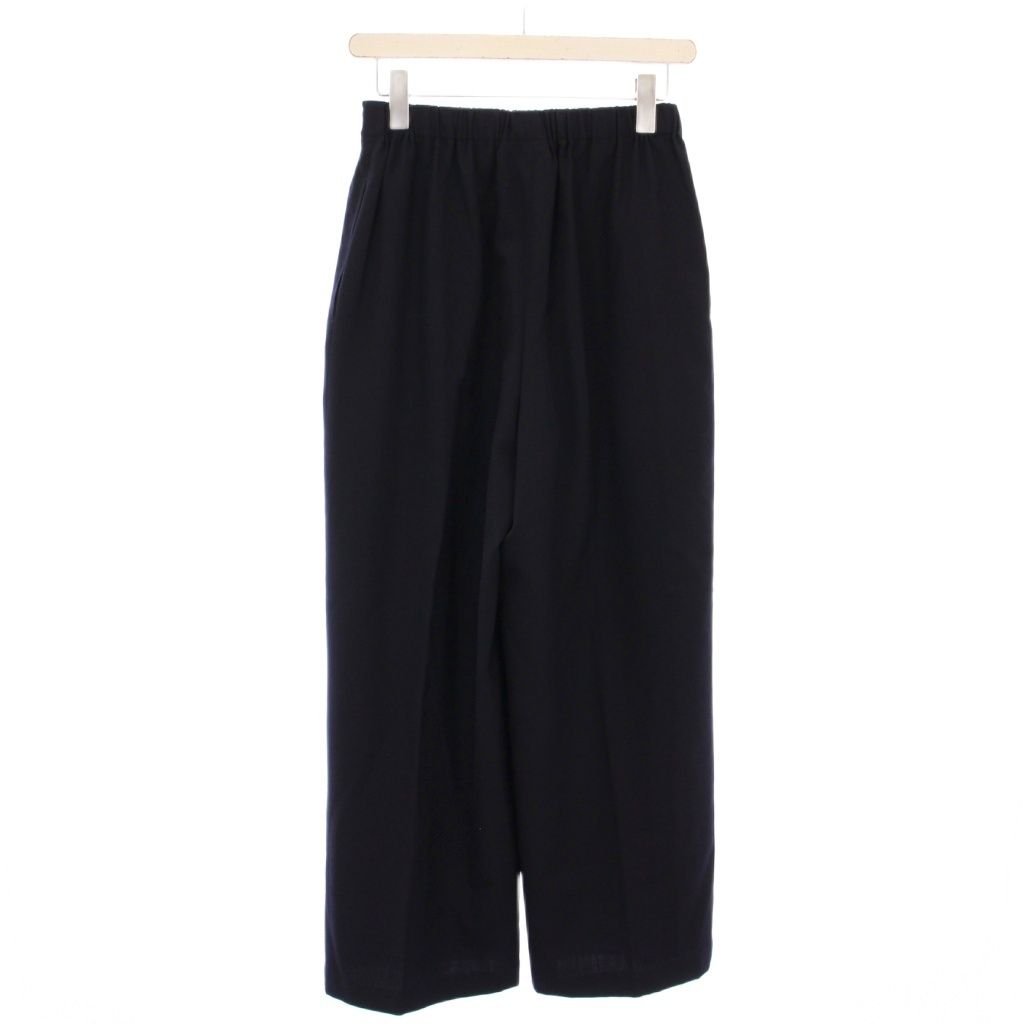 ローブドシャンブル robe de chambre COMME des GARCONS AD1997 スラックスパンツ イージー ウエストゴム ウール 無地 F 紺 ネイビー BB