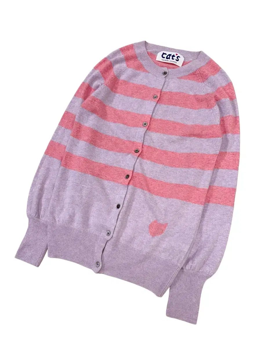  ツモリチサト ストライプ カーディガン 長袖 カーディガン ボレロ アンサンブル