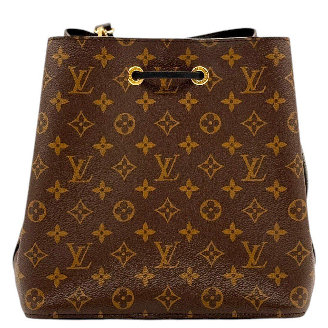 ルイヴィトン ネオノエMM M44020 ショルダーバッグ ブラック ブラウン レディース LOUIS VUITTON