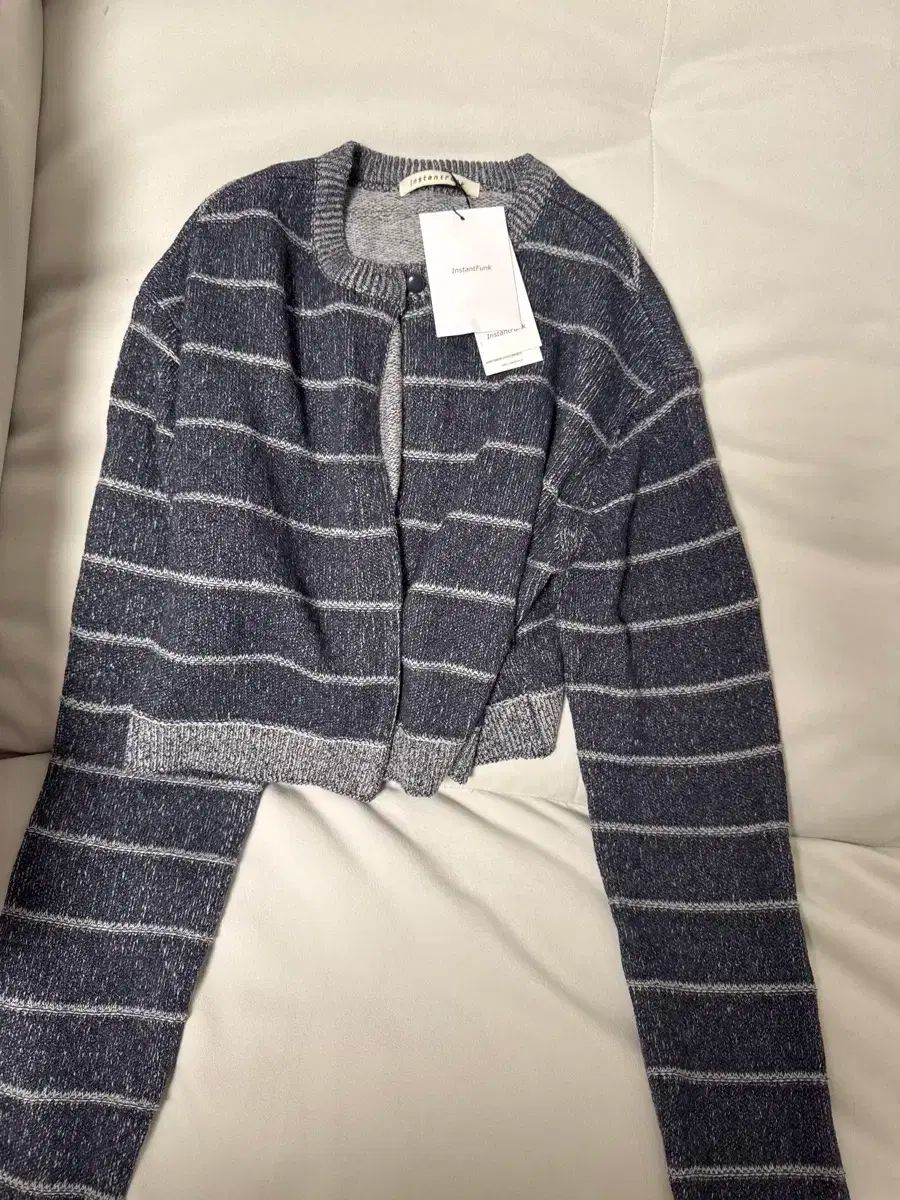 INSTANTFUNK インスタントファンク ツーウェイ クロップド カーディガン