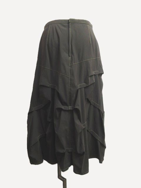 SENSO UNICO センソユニコ ジウ 慈雨 変形スカート お洒落 40 Lサイズ ロング丈 フ 無地 ブラウン系 こげ茶 レディース E366L GULLKHAN_COM