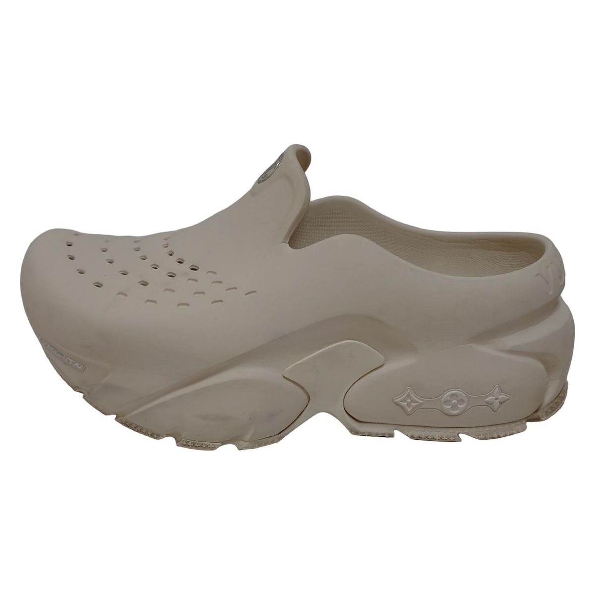 LOUIS VUITTON ルイヴィトン サンダル 8 メンズ LV シャーク ライン サンダル 白