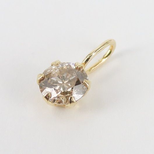 ソーティングメモ付き K18YG ダイヤモンド 0.211ct トップ｜Light Yellowish Brown｜Very Good｜ソーティング付き
