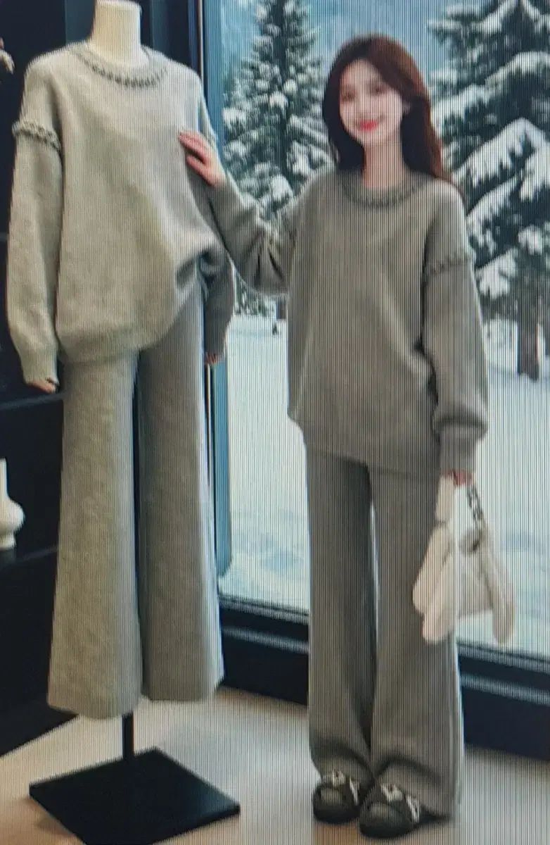 上下セット グレー