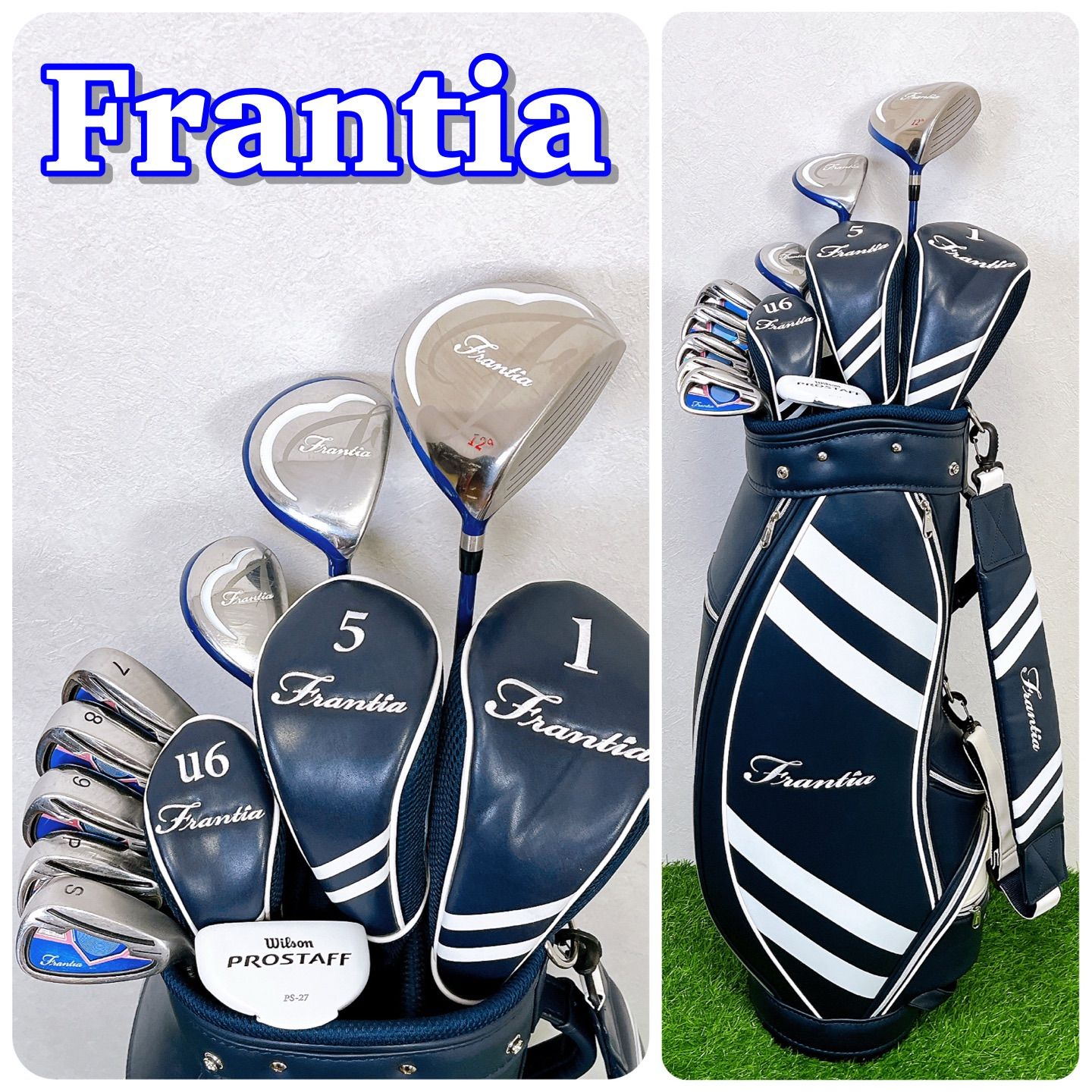 Frantia フランティア レディースゴルフクラブ ハーフセット 女性用 Lフレックス 9本セット 右利き