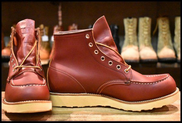 9.5D DEAD 羽タグ 00年 レッドウィング 8131 アイリッシュセッター 赤茶 オロラセット モックトゥ ブーツ 8875 redwing HOPESMORE GP208
