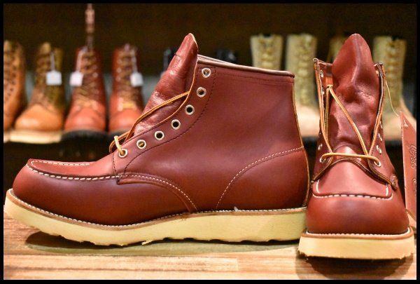 9.5D DEAD 羽タグ 00年 レッドウィング 8131 アイリッシュセッター 赤茶 オロラセット モックトゥ ブーツ 8875 redwing HOPESMORE GP208