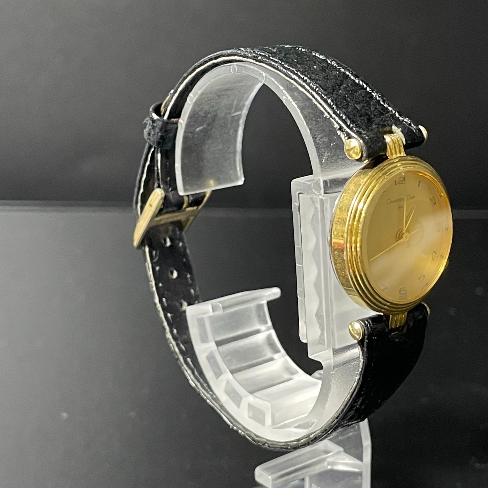 クリスチャンディオール クォーツ レディース時計 不動 SS 革 B25091320