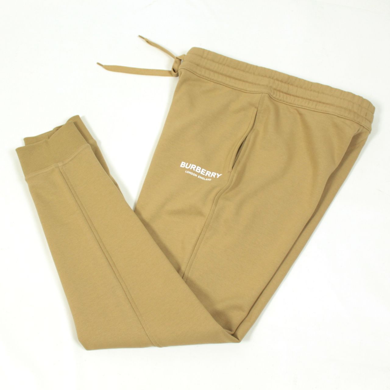 BURBERRY LARKAN レディース スウェットパンツ ベージュ | ブラック
