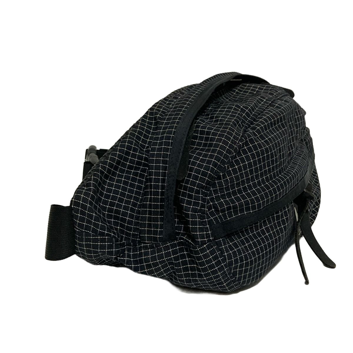 GREGORY グレゴリー ウエストポーチ - 黒×白 チェック柄