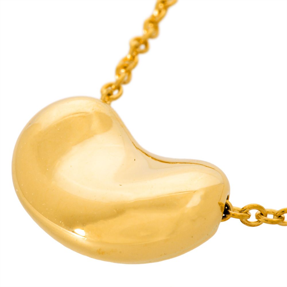 ティファニー Tiffany&Co. ビーン ネックレス K18YG 2.9g イエロー