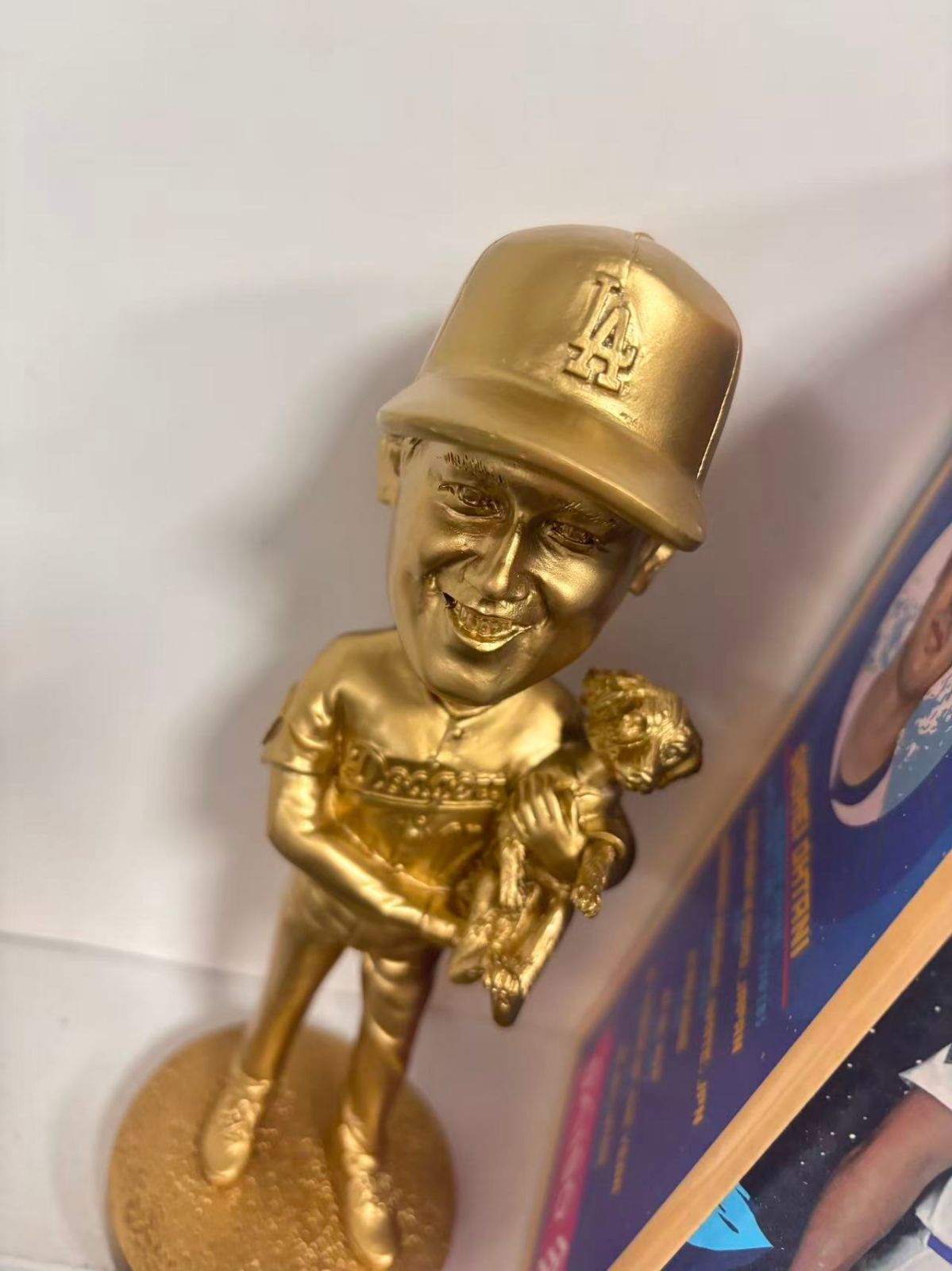 金色　大谷翔平　デコピン　バブルヘッド　来場者限定　スタジアム配布　ドジャース 本物]8月28日来場者限定 大谷翔平&デコピン ゴールド 金色
