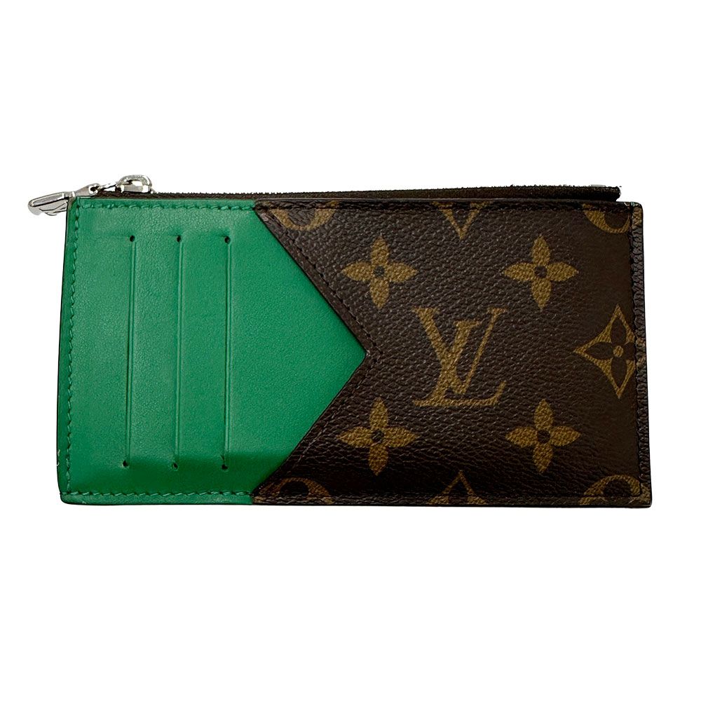 ルイ ヴィトン LOUIS VUITTON 財布 レディース メンズ ブランド コインケース モノグラム マカサー モノグラムキャンバス コインカード ホルダー M82913 グリーン 緑 ブラウン
