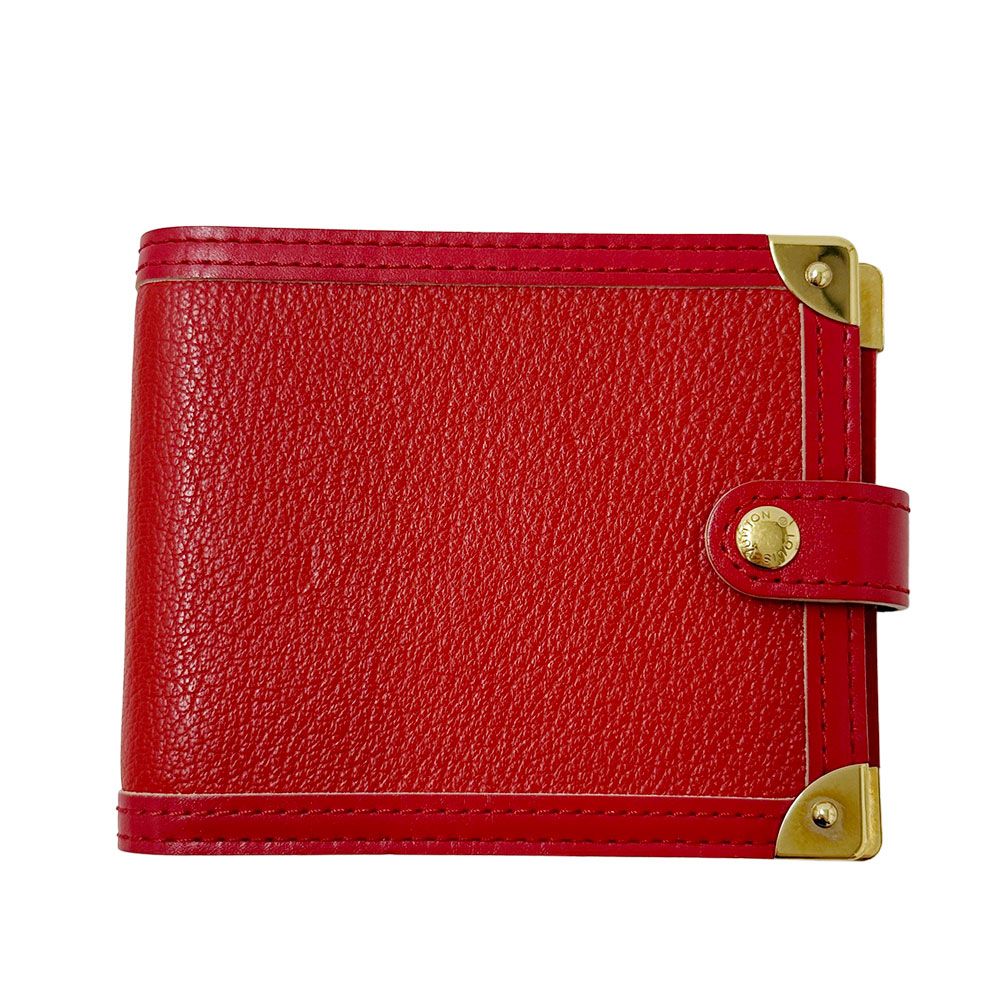 ルイ ヴィトン LOUIS VUITTON 手帳カバー レディース メンズ ブランド レザー スハリ メモ帳カバー ジェラニウム レッド カードポケット付き 手帳