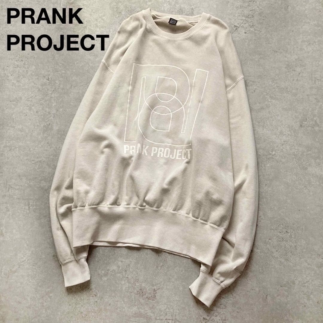 プランクプロジェクト Pロゴオーバースウェット プルオーバー 裏パイル ベージュ ユニセックス PRANK PROJECT