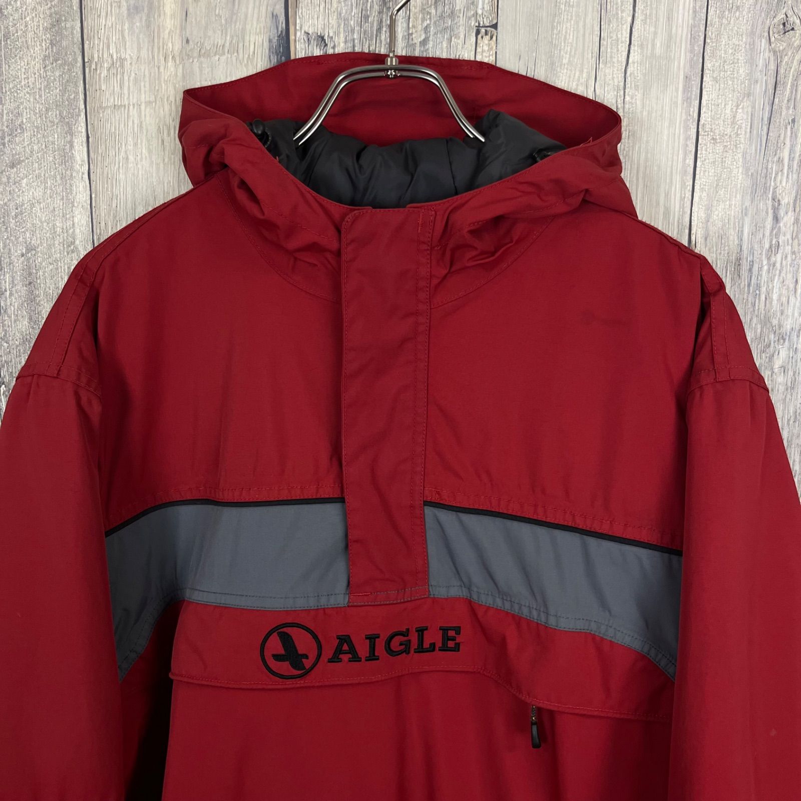 AIGLE エーグル ナイロン 中綿 ダウンジャケット ハーフジップ 