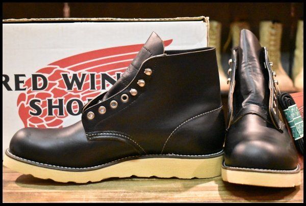 9 D DEAD 犬タグ 98年 レッドウィング 8165 アイリッシュセッター 黒 ブラッククローム プレーントゥ ブーツ redwing GP 211