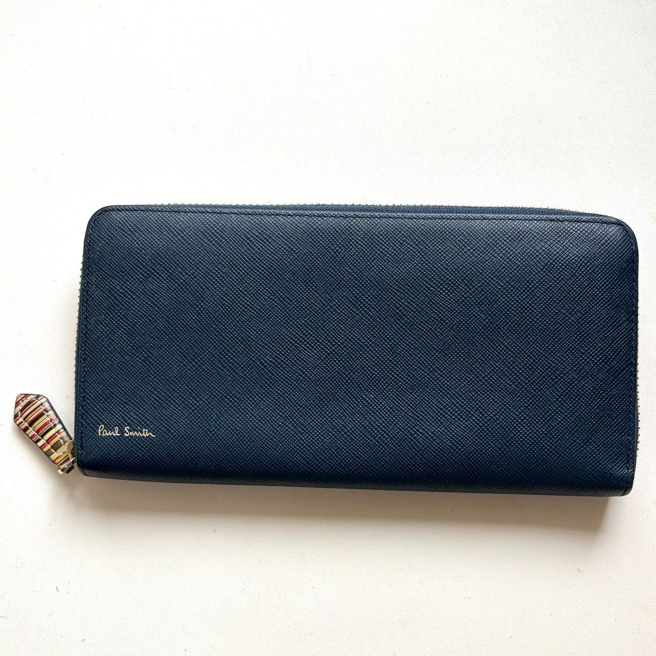 ポールスミス Paul Smith 長財布 ジップストローグレイン2 ネイビー