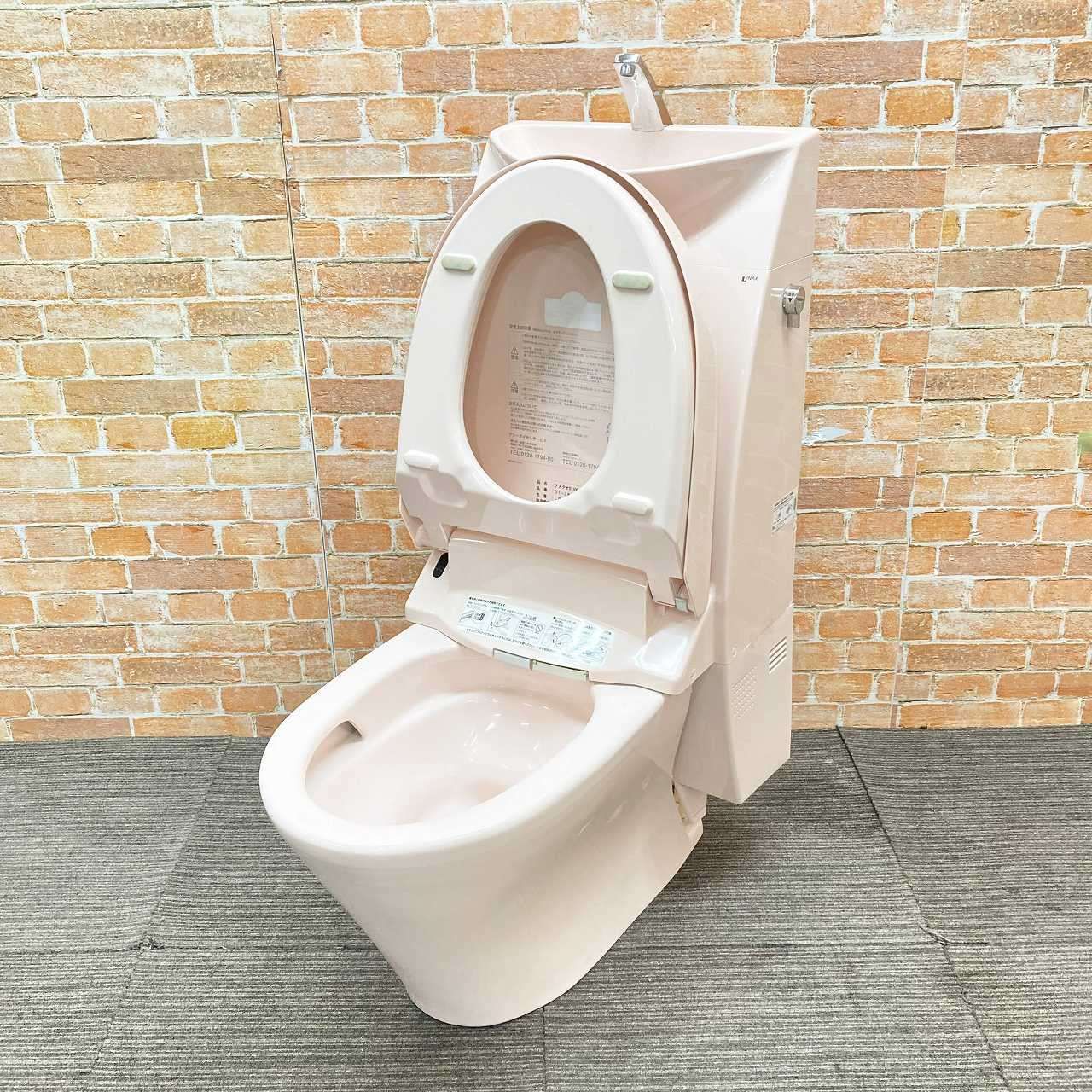 品 ジャンク扱い INAX イナックス サティスアステオ トイレ洋式便器 床下排水 GBC-500SU 排水芯200mm とウォシュレット一体型タンク DT-388AU 22K